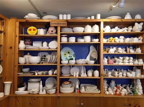 Ceramics near me - Ceramics range from $14-$40. Paint with acrylics and take it home the same day. Or use pottery glazes and have them kiln-fired for $12 extra. Seating is 1st come, 1st served without reservations. For groups of 6-8, please call 1 hour ahead to check availability. For 8+, please book a party 1 week ahead of time.